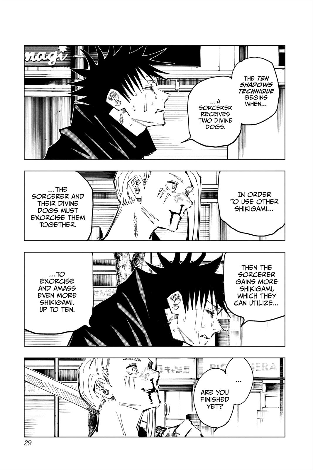 Jujutsu Kaisen Manga Chapter 117 page 3 - The Shibuya Incident, Part 35 scene