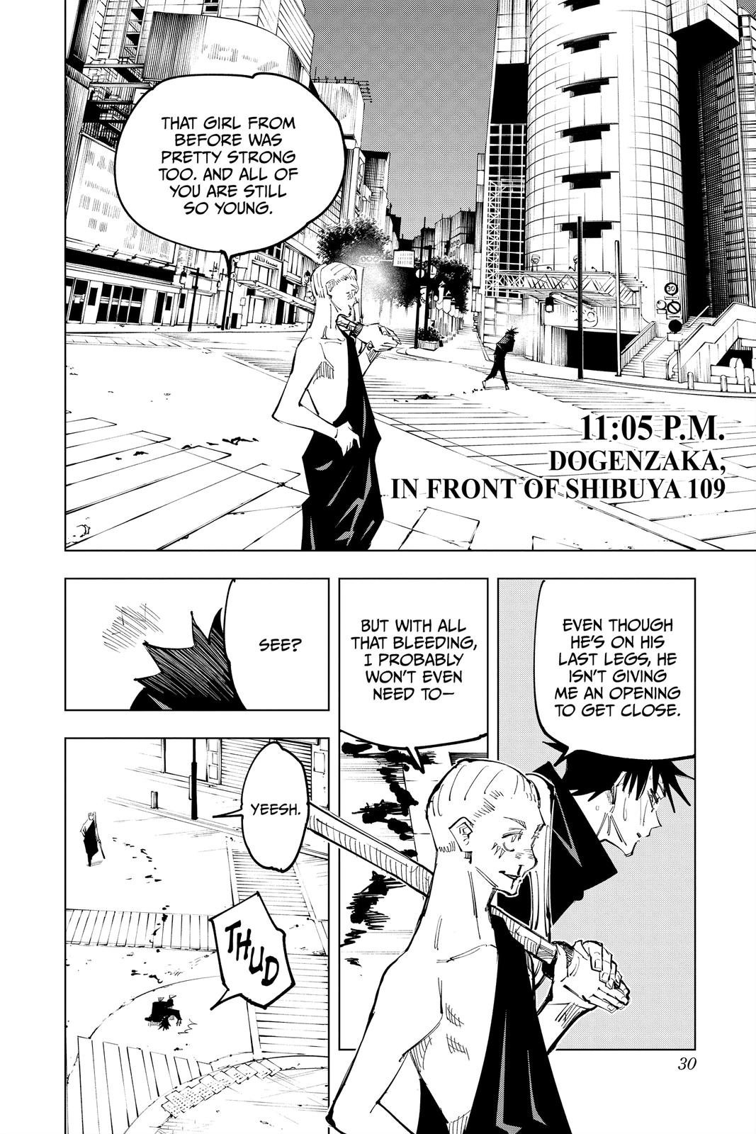 Jujutsu Kaisen Manga Chapter 117 page 4 - The Shibuya Incident, Part 35 scene