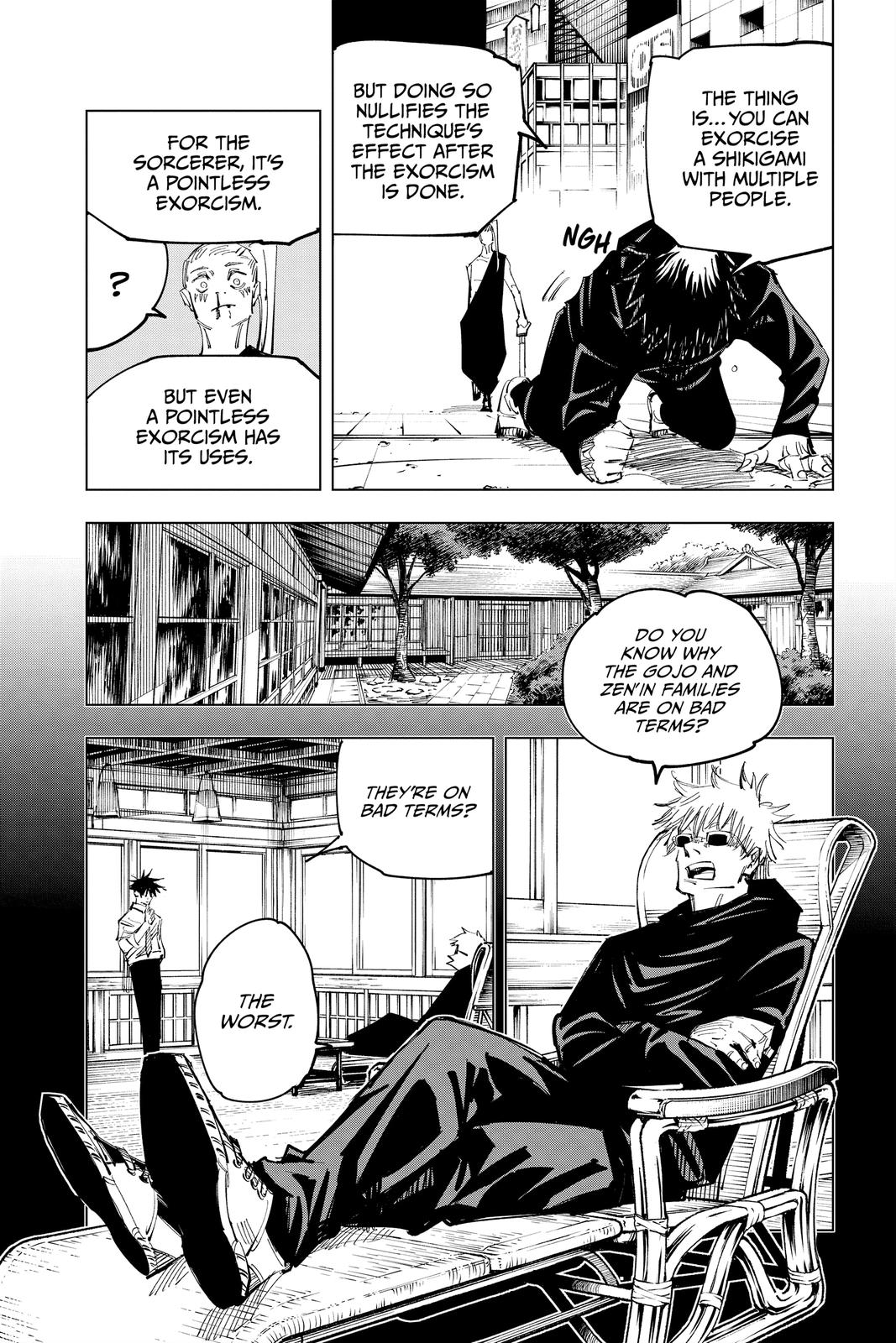 Jujutsu Kaisen Manga Chapter 117 page 5 - The Shibuya Incident, Part 35 scene