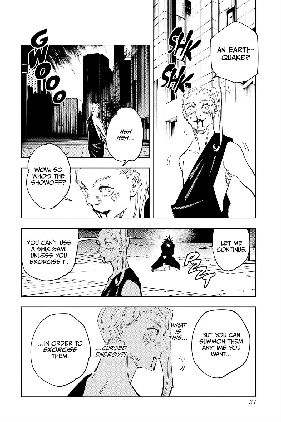 Jujutsu Kaisen Manga Chapter 117 page 8 - The Shibuya Incident, Part 35 scene
