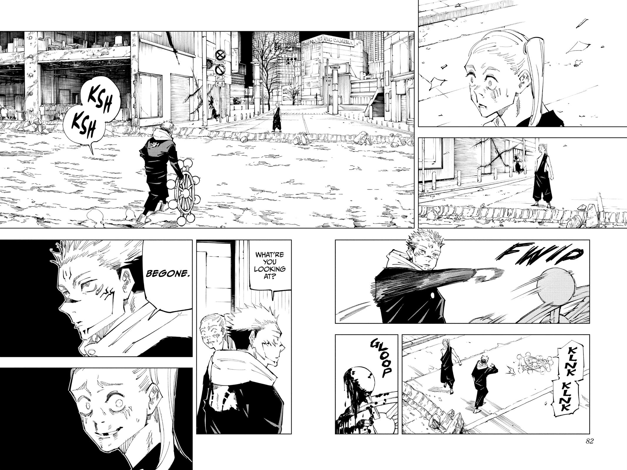 Jujutsu Kaisen Manga Chapter 119 page 11 - The Shibuya Incident, Part 37 scene