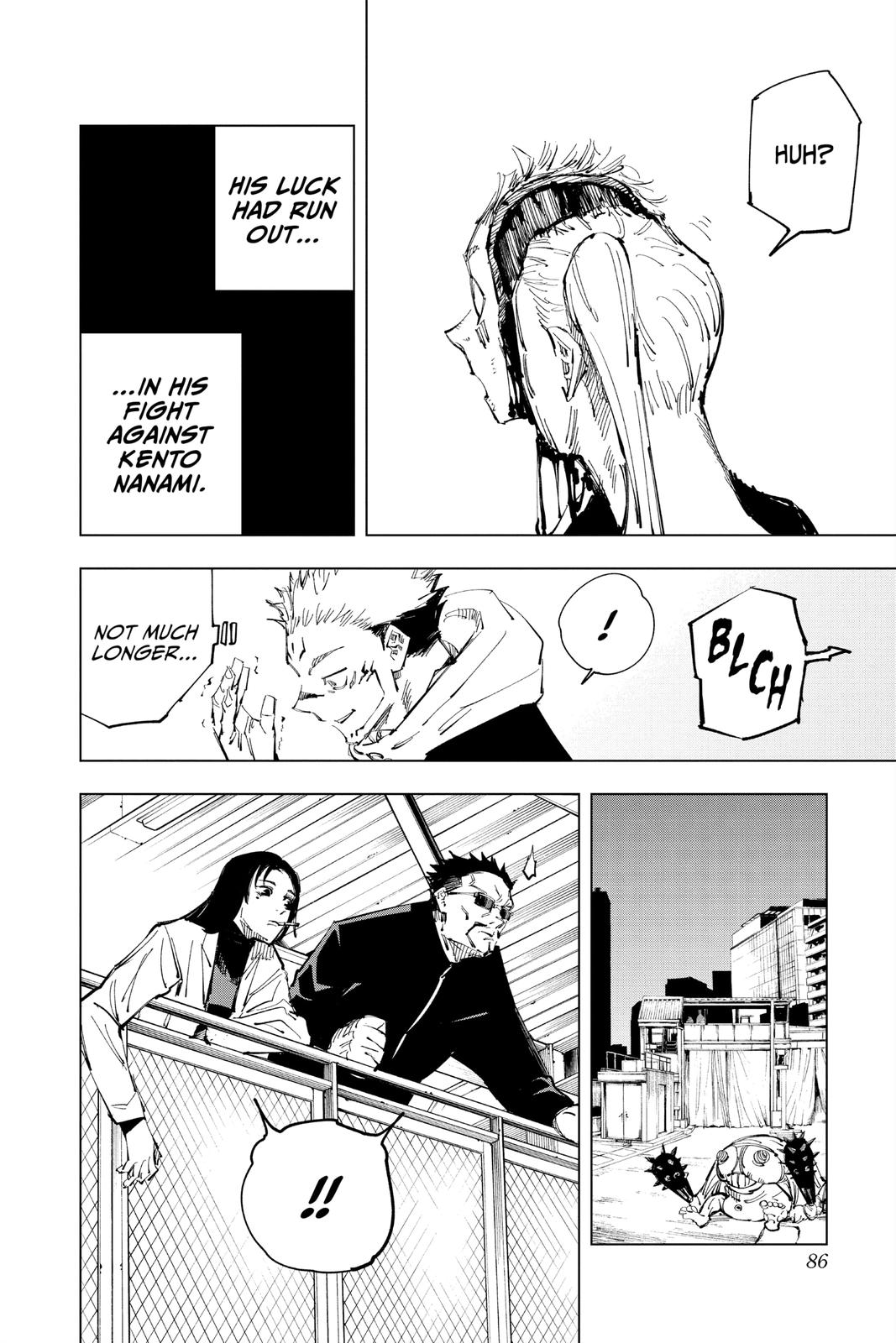 Jujutsu Kaisen Manga Chapter 119 page 14 - The Shibuya Incident, Part 37 scene