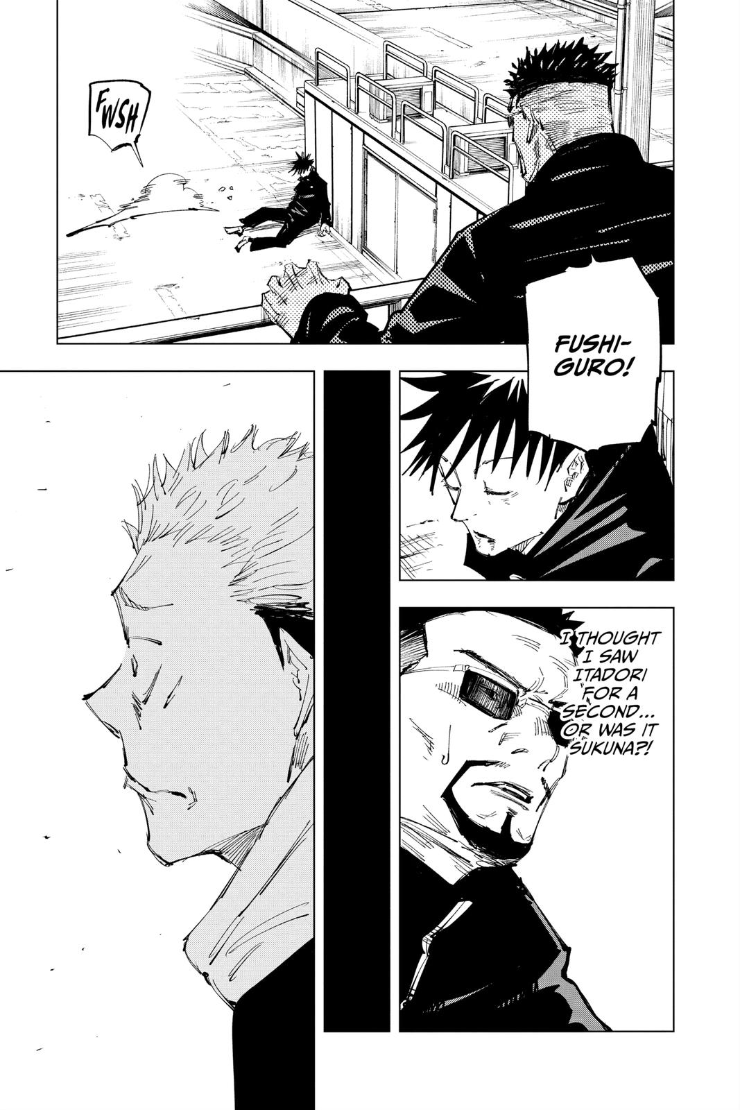 Jujutsu Kaisen Manga Chapter 119 page 15 - The Shibuya Incident, Part 37 scene