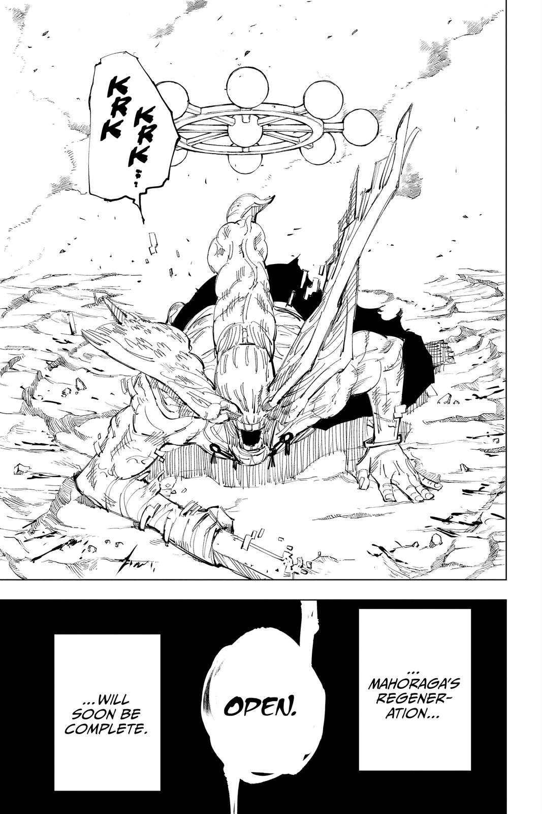 Jujutsu Kaisen Manga Chapter 119 page 9 - The Shibuya Incident, Part 37 scene