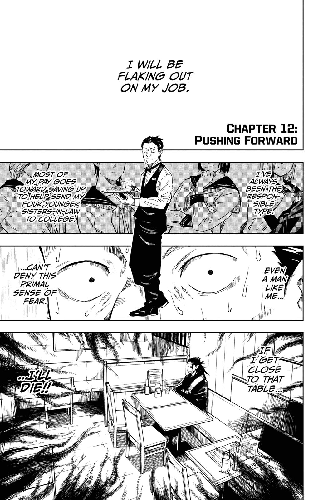 Jujutsu Kaisen Manga Chapter 12 page 1 - Pushing Forward scene