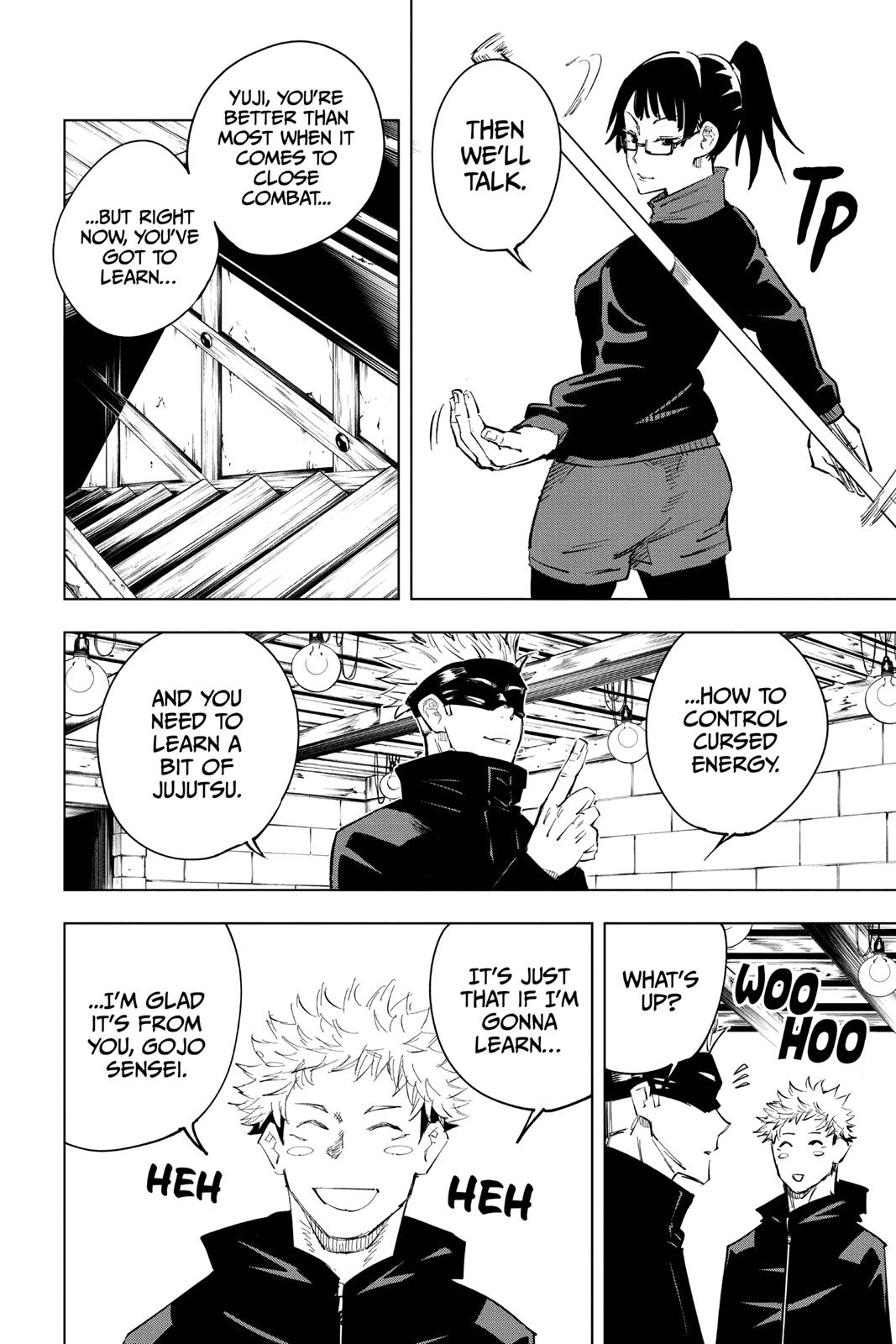Jujutsu Kaisen Manga Chapter 12 page 10 - Pushing Forward scene