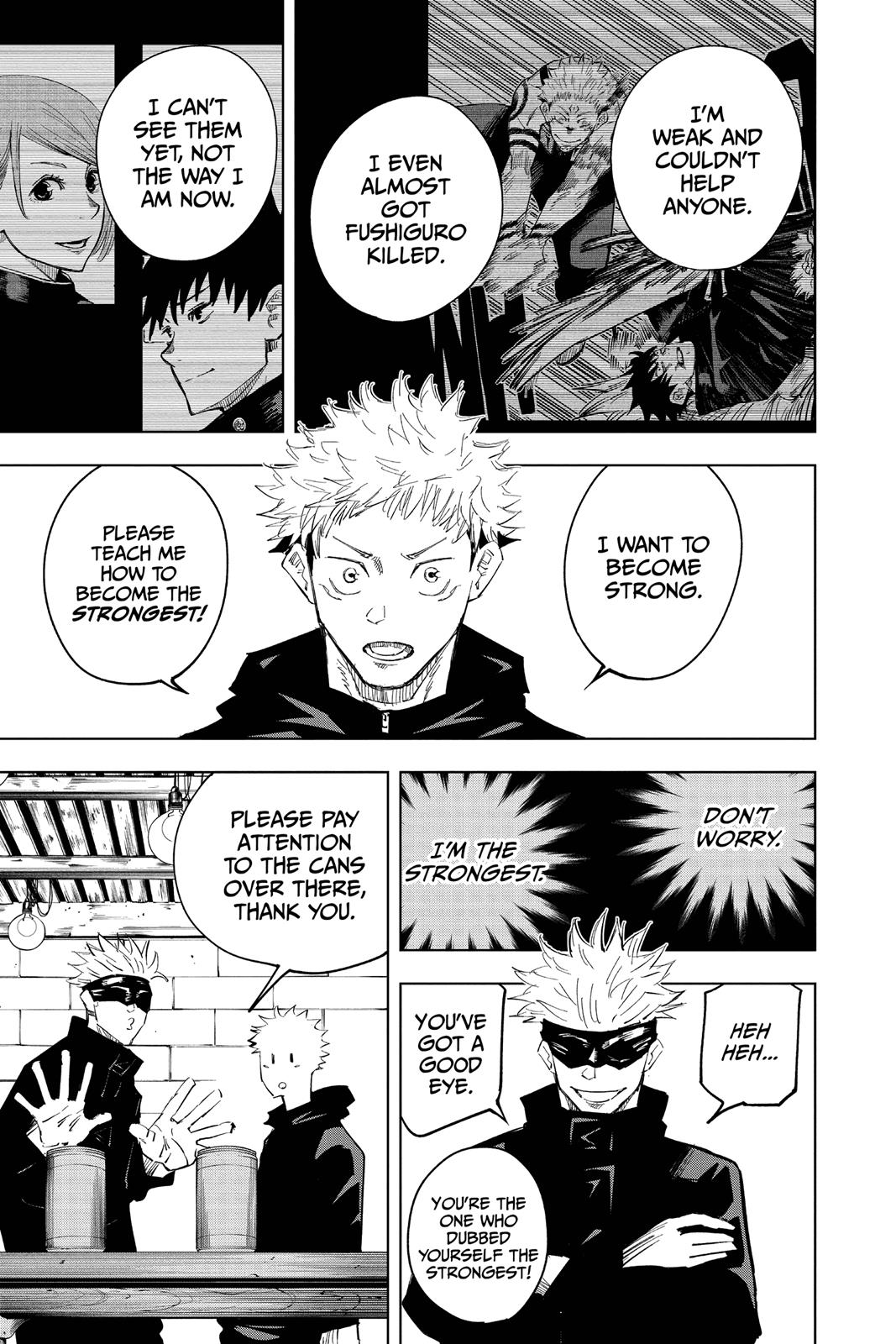 Jujutsu Kaisen Manga Chapter 12 page 11 - Pushing Forward scene