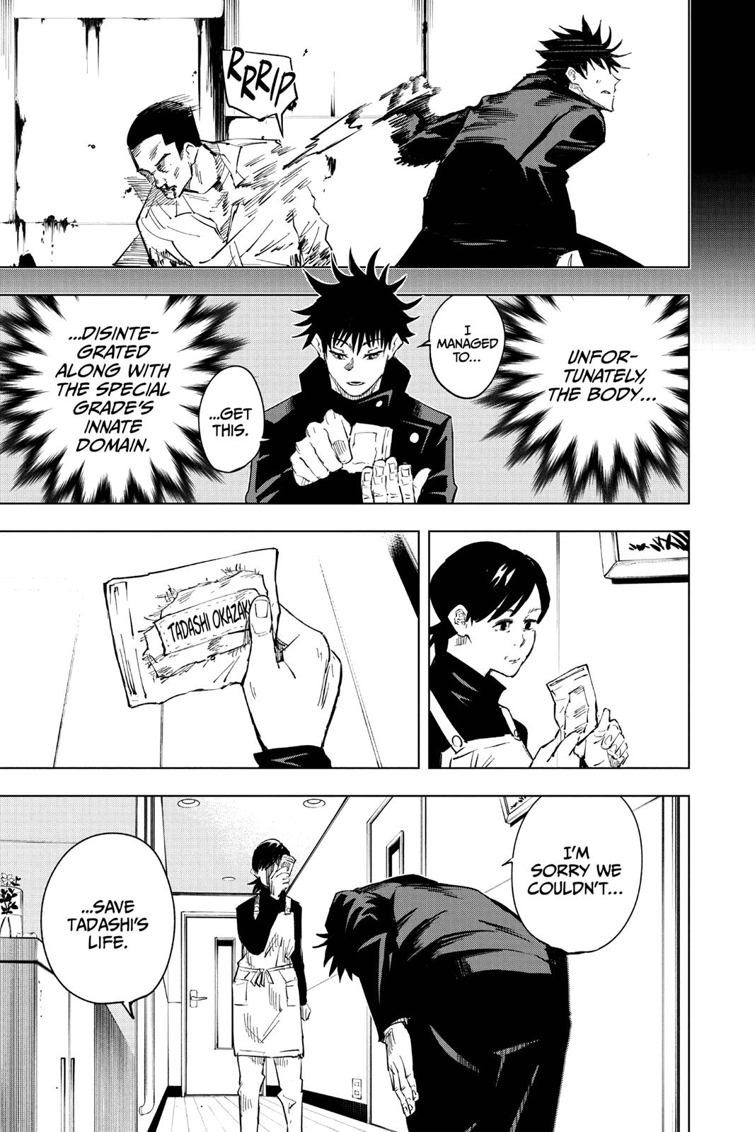 Jujutsu Kaisen Manga Chapter 12 page 7 - Pushing Forward scene