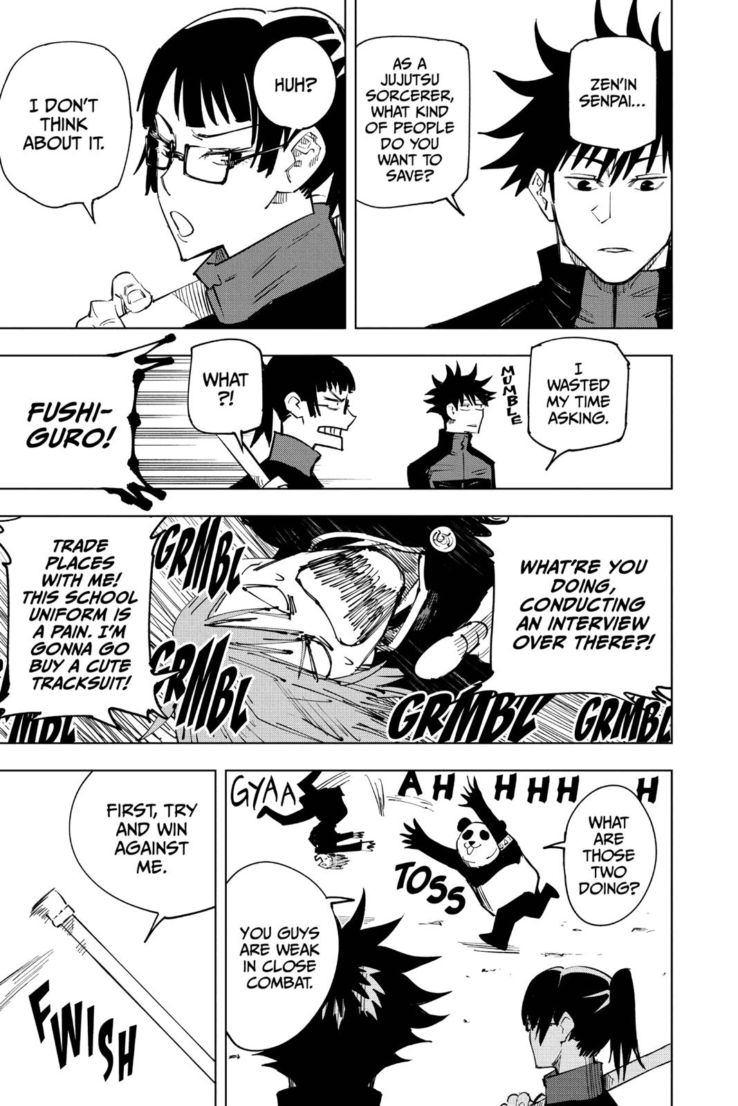 Jujutsu Kaisen Manga Chapter 12 page 9 - Pushing Forward scene