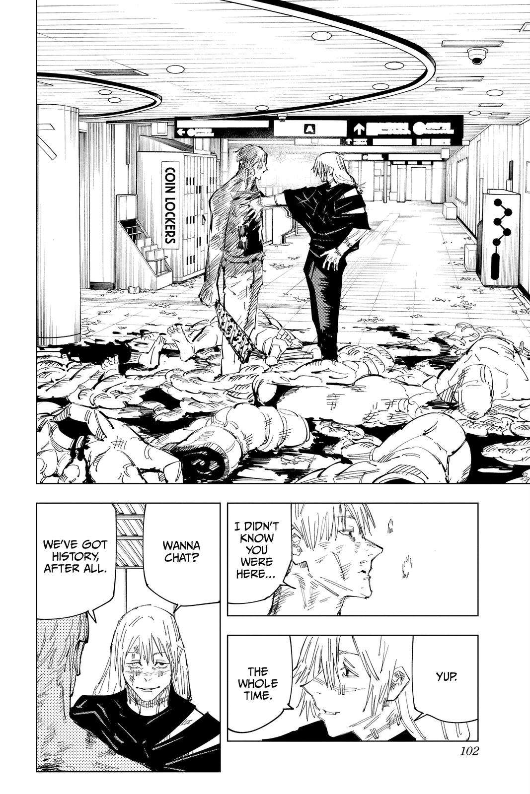 Jujutsu Kaisen Manga Chapter 120 page 13 - The Shibuya Incident, Part 38 scene