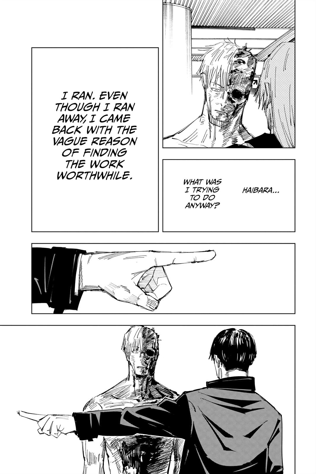 Jujutsu Kaisen Manga Chapter 120 page 14 - The Shibuya Incident, Part 38 scene