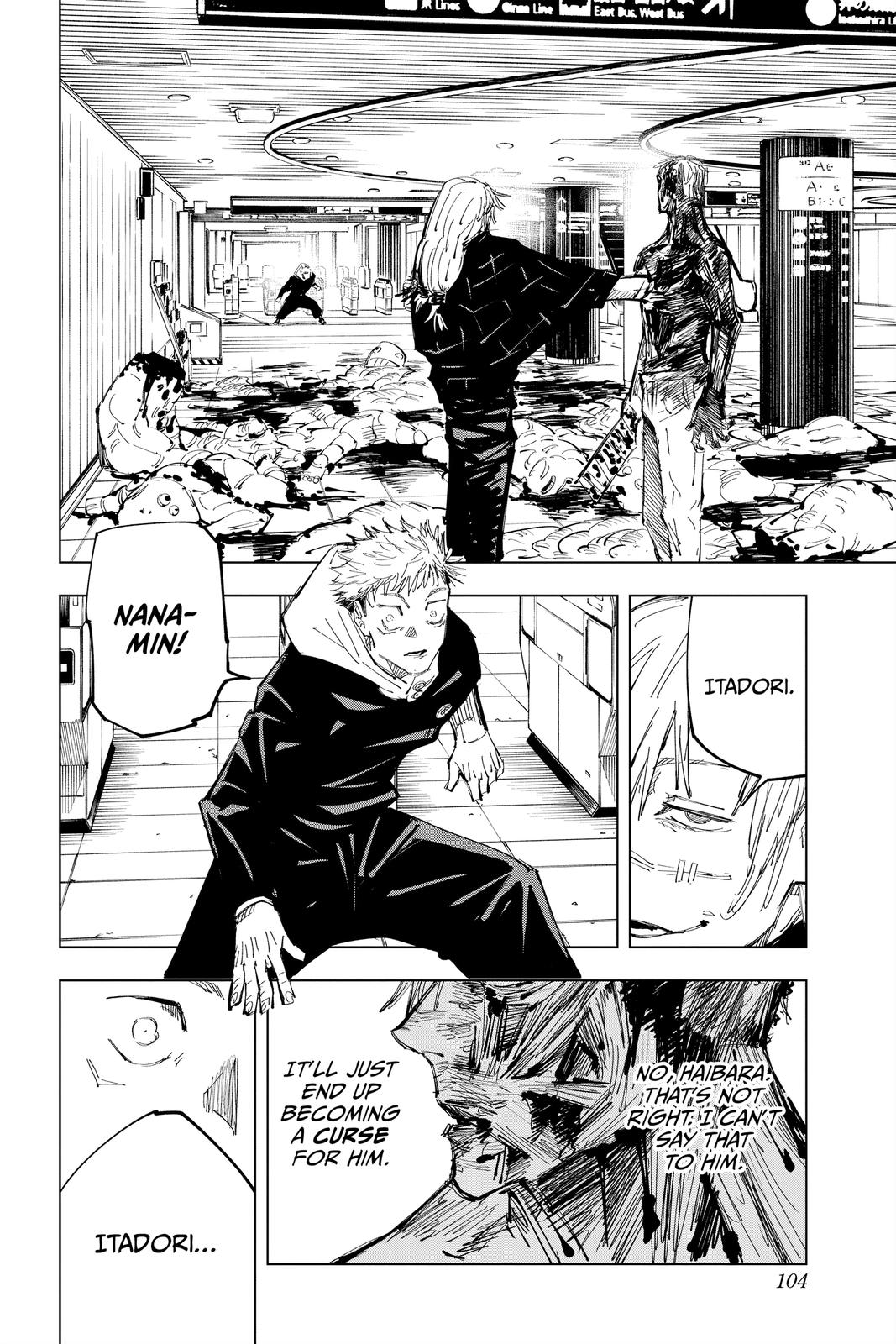 Jujutsu Kaisen Manga Chapter 120 page 15 - The Shibuya Incident, Part 38 scene