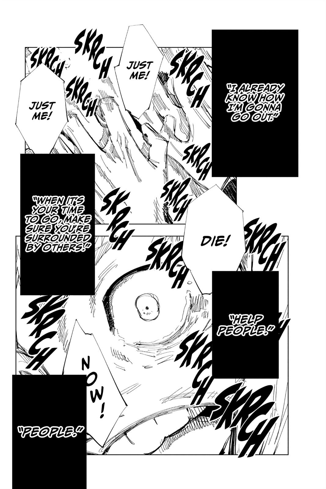 Jujutsu Kaisen Manga Chapter 120 page 5 - The Shibuya Incident, Part 38 scene