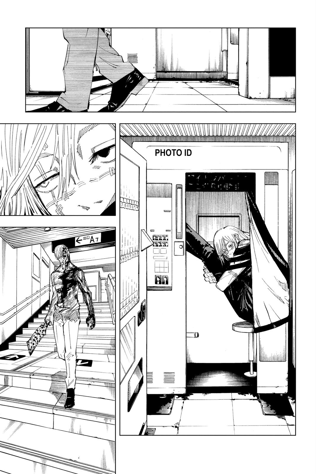 Jujutsu Kaisen Manga Chapter 120 page 9 - The Shibuya Incident, Part 38 scene