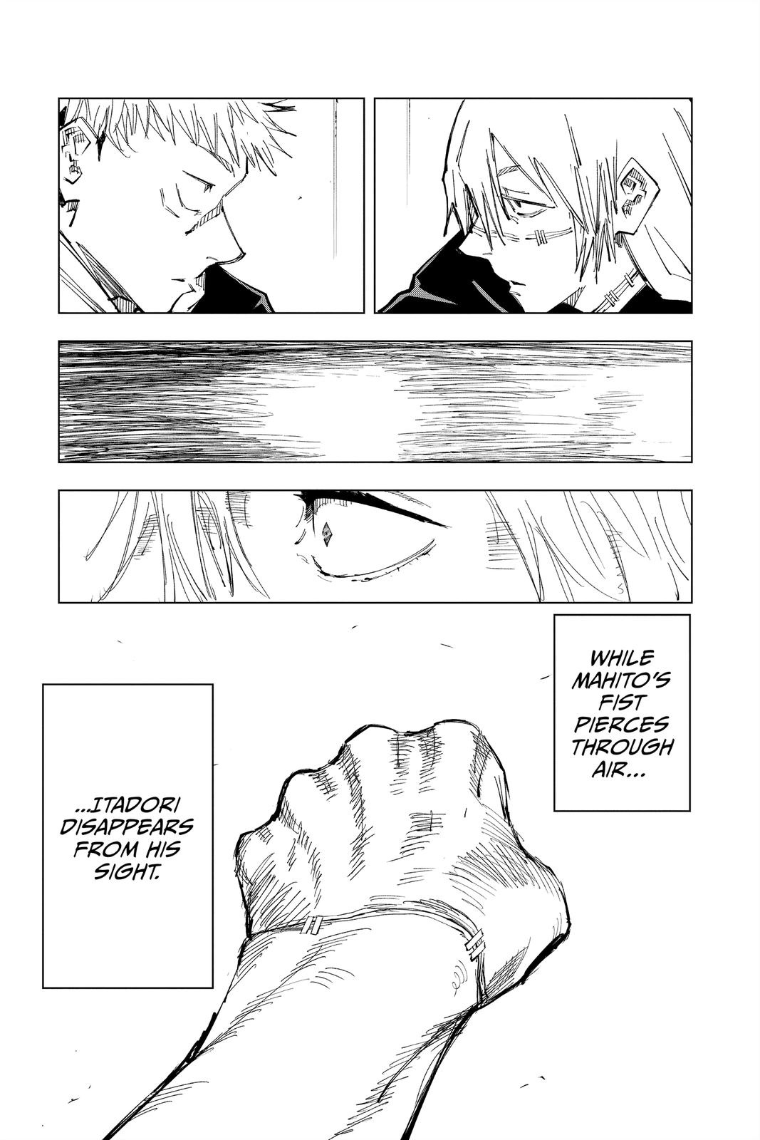 Jujutsu Kaisen Manga Chapter 121 page 14 - The Shibuya Incident, Part 39 scene