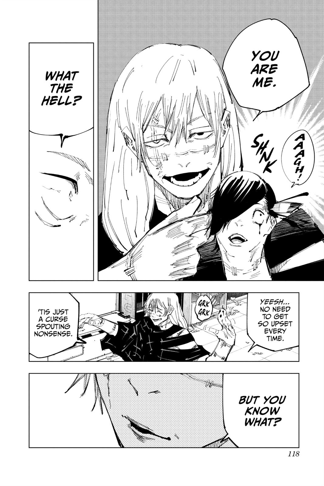 Jujutsu Kaisen Manga Chapter 121 page 9 - The Shibuya Incident, Part 39 scene