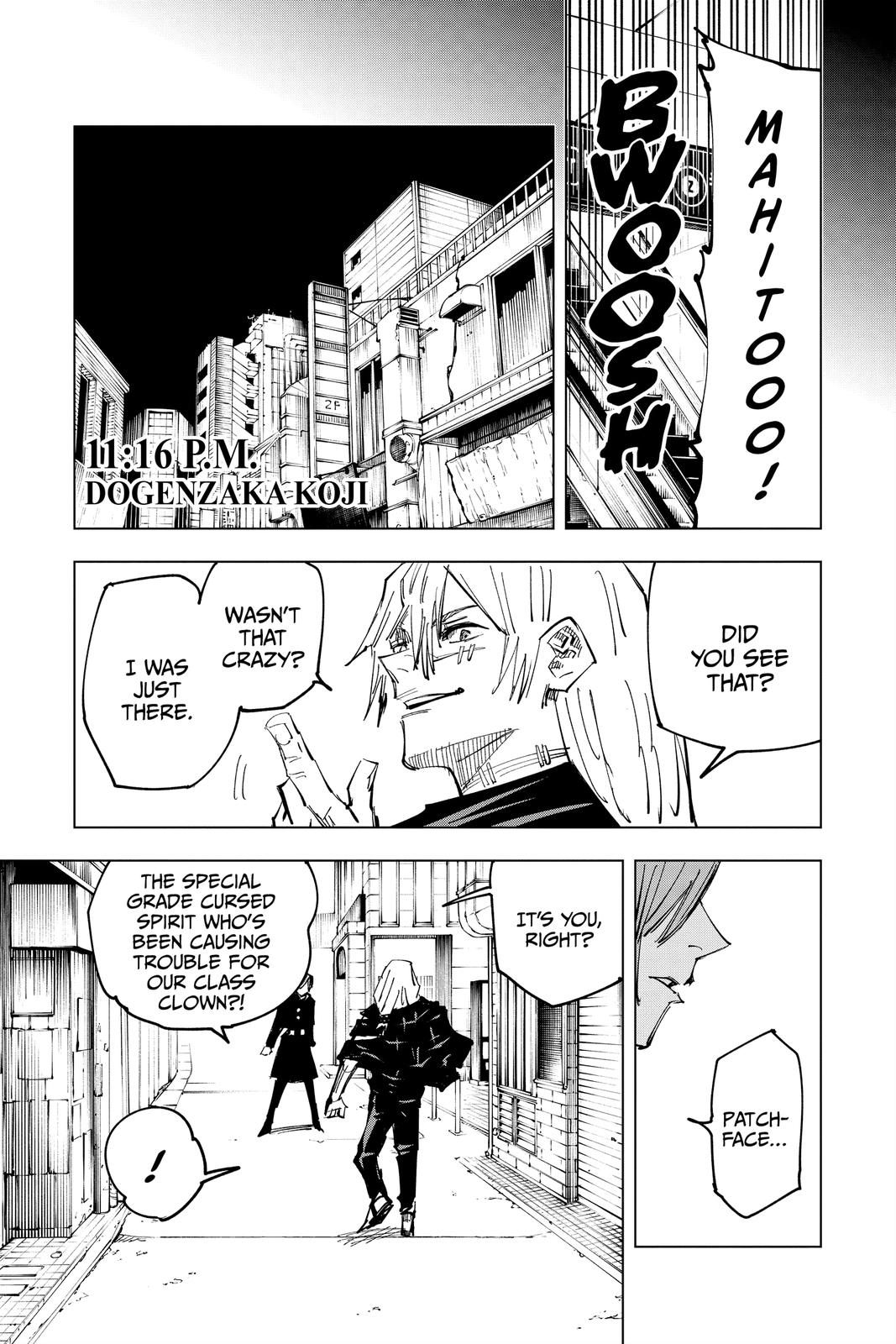 Jujutsu Kaisen Manga Chapter 122 page 13 - The Shibuya Incident, Part 40 scene