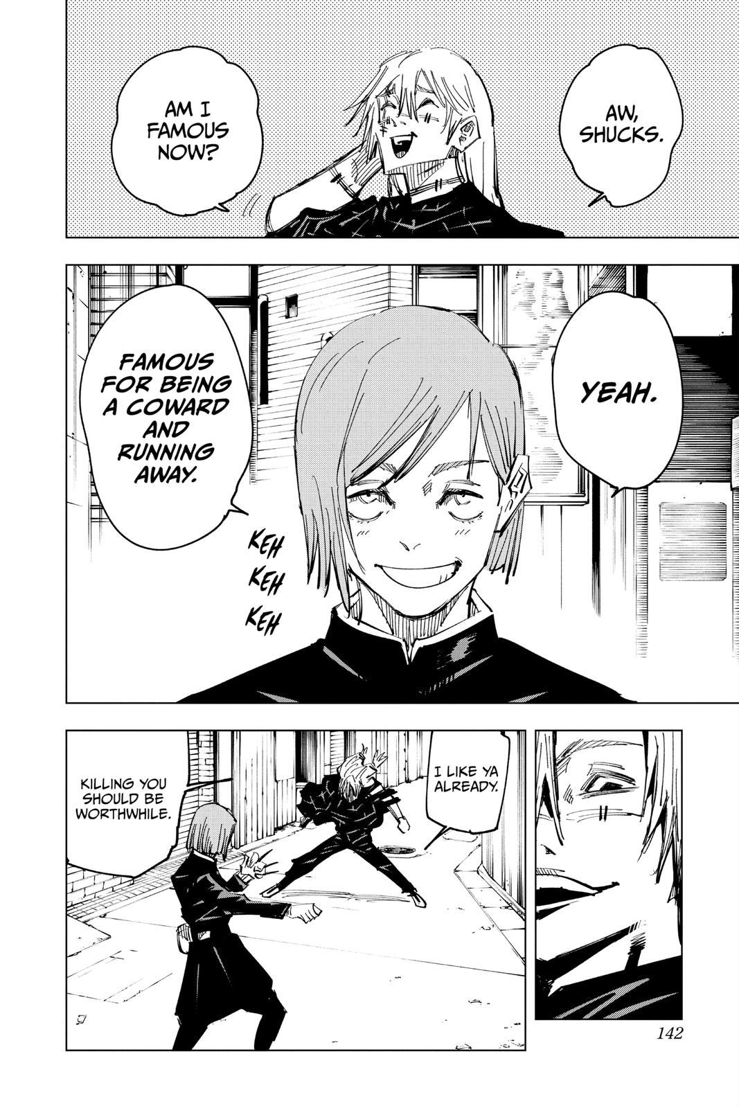 Jujutsu Kaisen Manga Chapter 122 page 14 - The Shibuya Incident, Part 40 scene