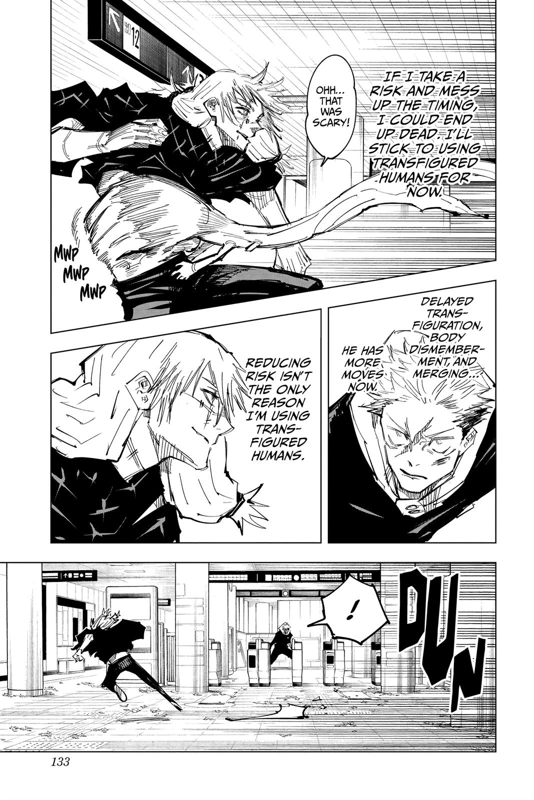 Jujutsu Kaisen Manga Chapter 122 page 5 - The Shibuya Incident, Part 40 scene