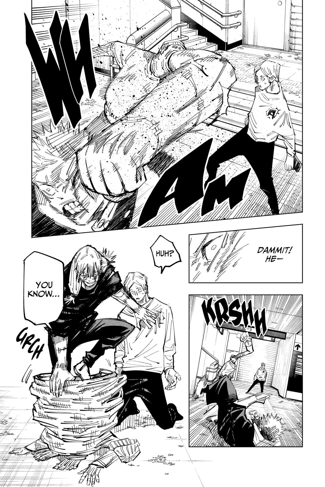 Jujutsu Kaisen Manga Chapter 122 page 7 - The Shibuya Incident, Part 40 scene