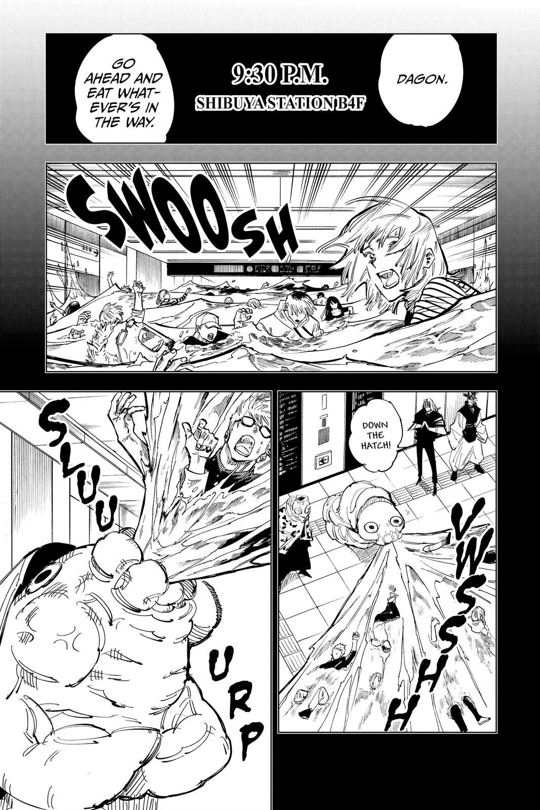 Jujutsu Kaisen Manga Chapter 122 page 9 - The Shibuya Incident, Part 40 scene