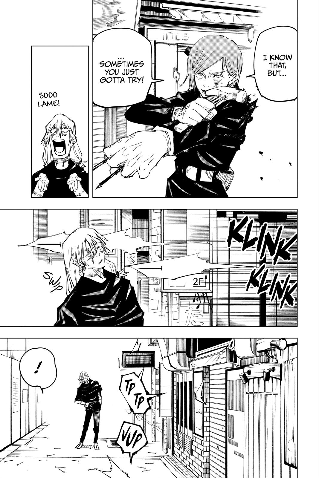 Jujutsu Kaisen Manga Chapter 123 page 12 - The Shibuya Incident, Part 41 scene