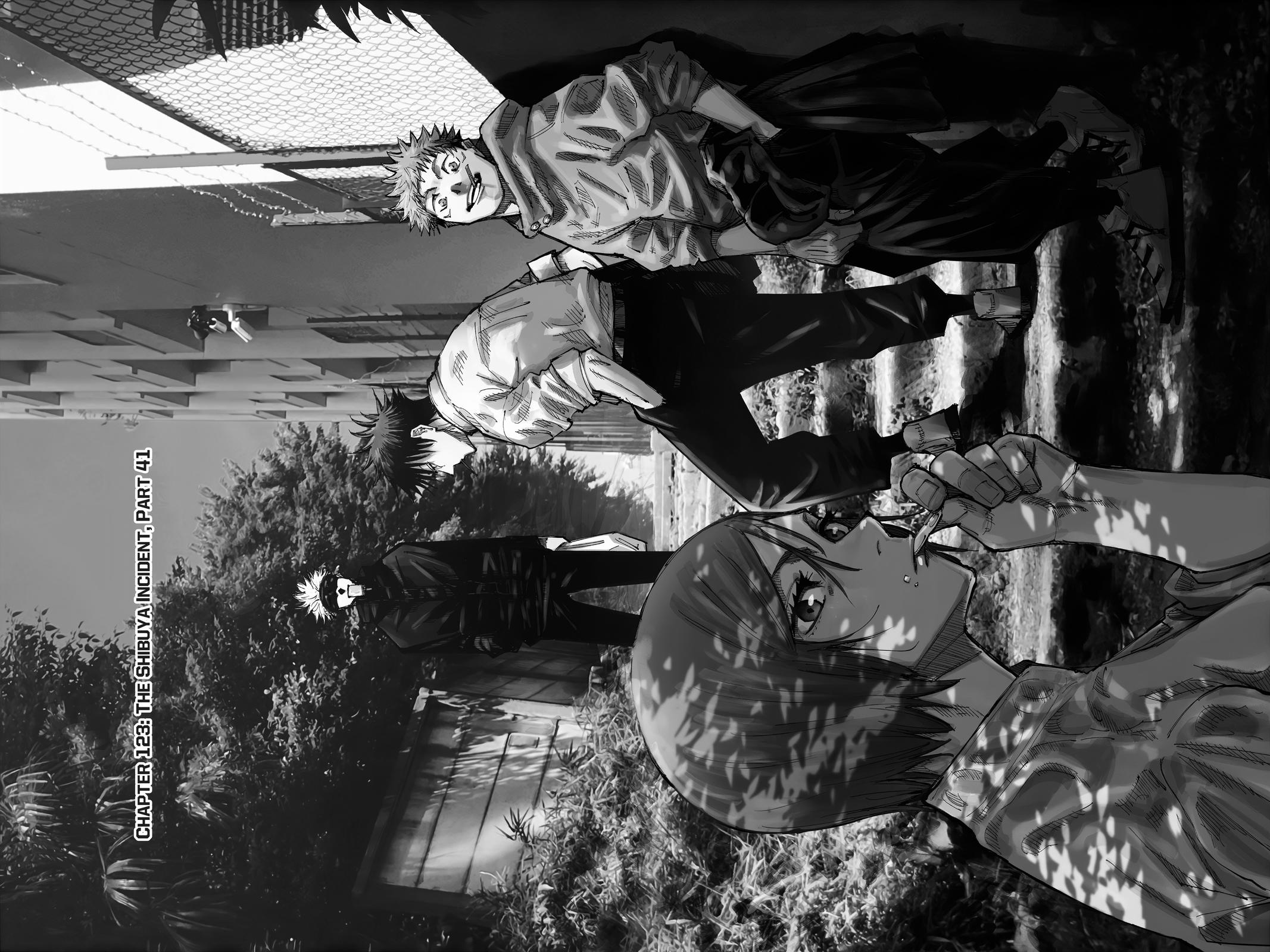Jujutsu Kaisen Manga Chapter 123 page 2 - The Shibuya Incident, Part 41 scene
