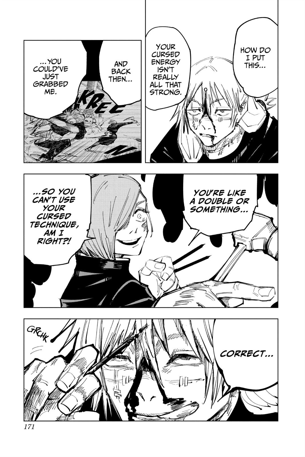 Jujutsu Kaisen Manga Chapter 123 page 22 - The Shibuya Incident, Part 41 scene