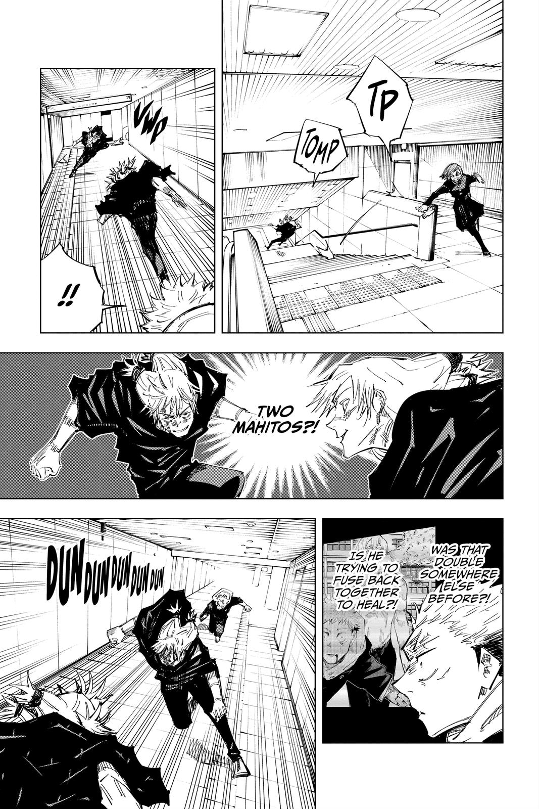 Jujutsu Kaisen Manga Chapter 124 page 11 - The Shibuya Incident, Part 42 scene