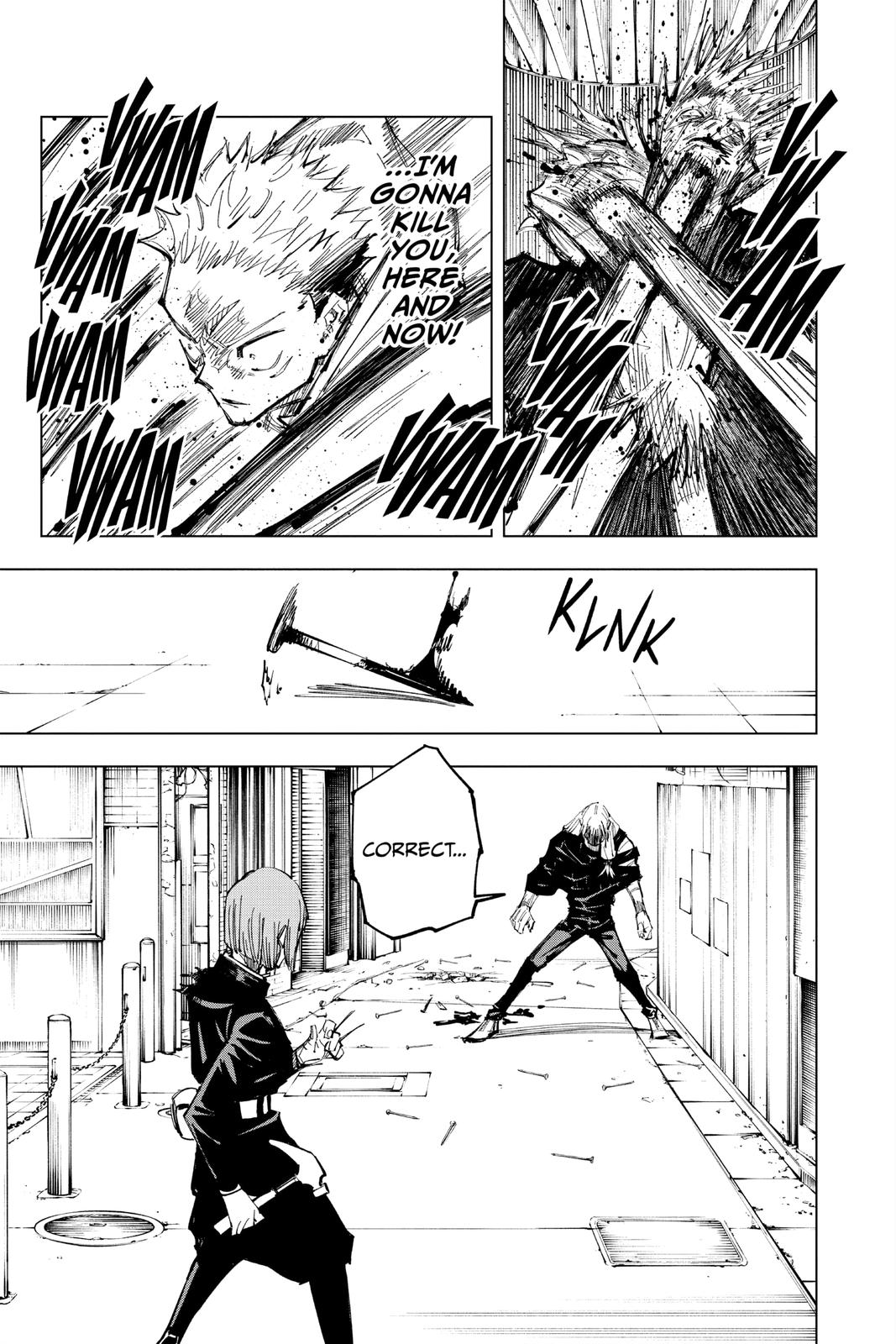 Jujutsu Kaisen Manga Chapter 124 page 5 - The Shibuya Incident, Part 42 scene