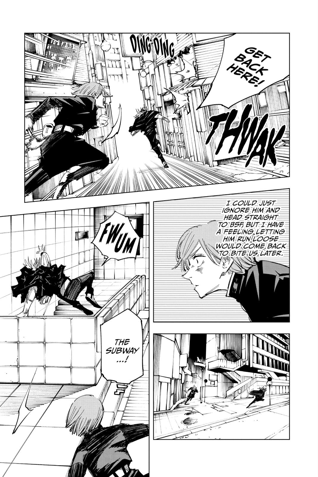 Jujutsu Kaisen Manga Chapter 124 page 7 - The Shibuya Incident, Part 42 scene