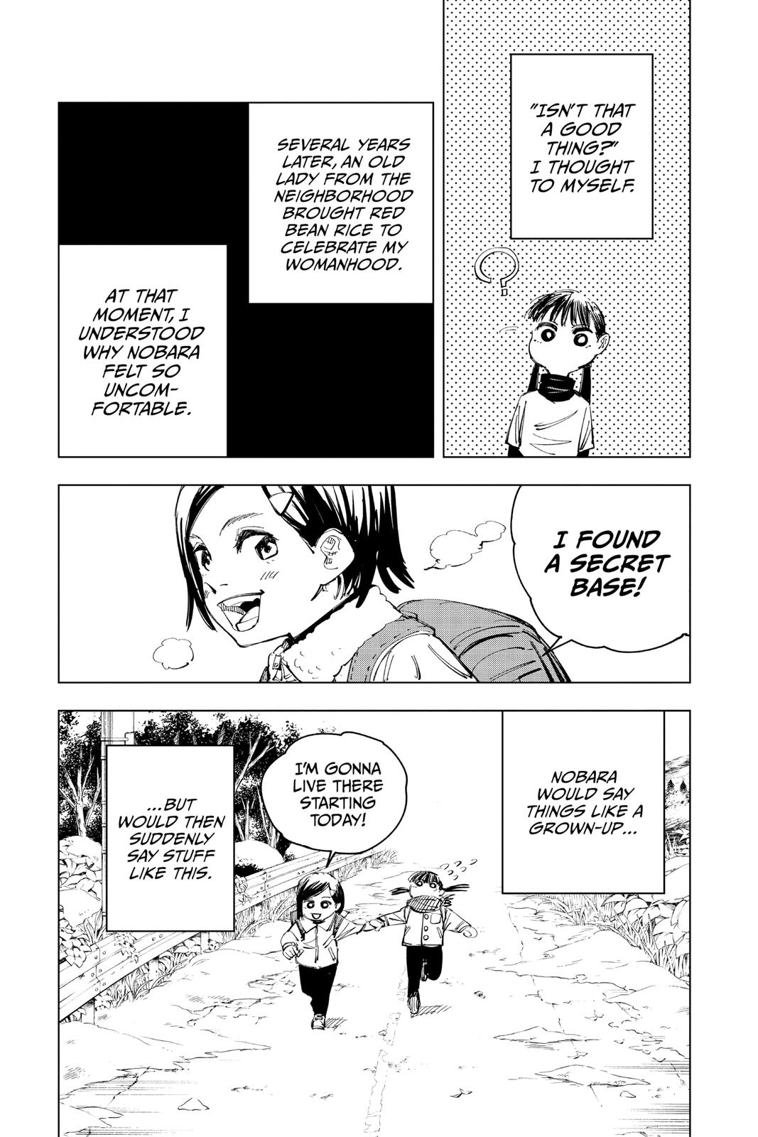 Jujutsu Kaisen Manga Chapter 125 page 11 - A Story About that Girl scene