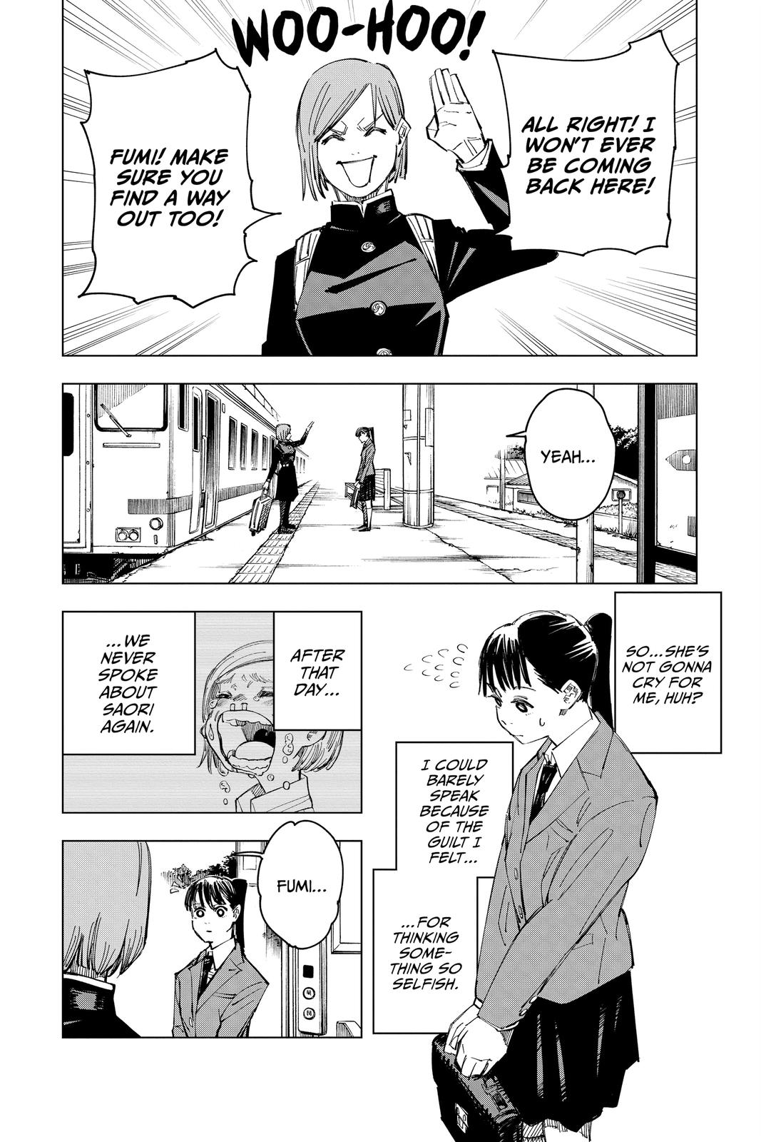 Jujutsu Kaisen Manga Chapter 125 page 16 - A Story About that Girl scene