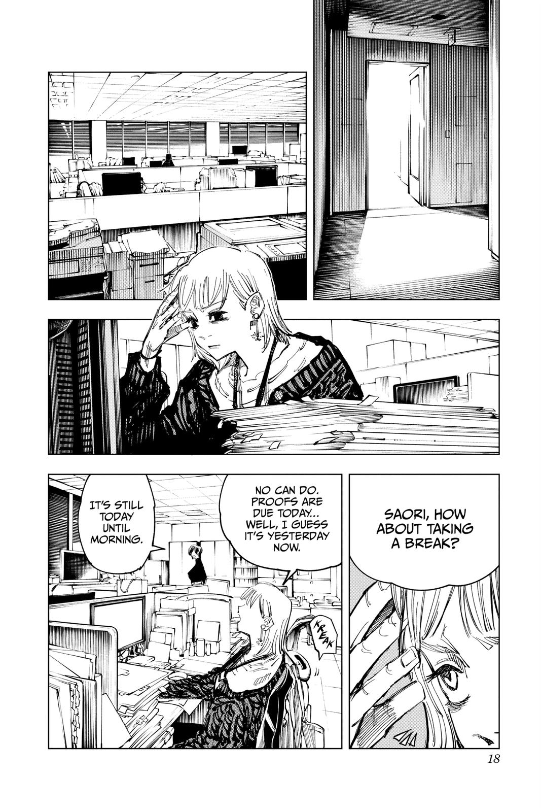 Jujutsu Kaisen Manga Chapter 125 page 18 - A Story About that Girl scene