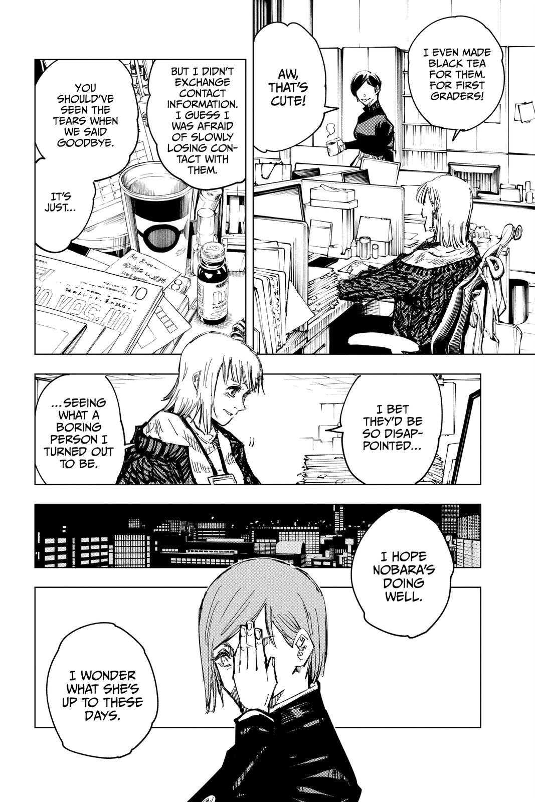 Jujutsu Kaisen Manga Chapter 125 page 20 - A Story About that Girl scene