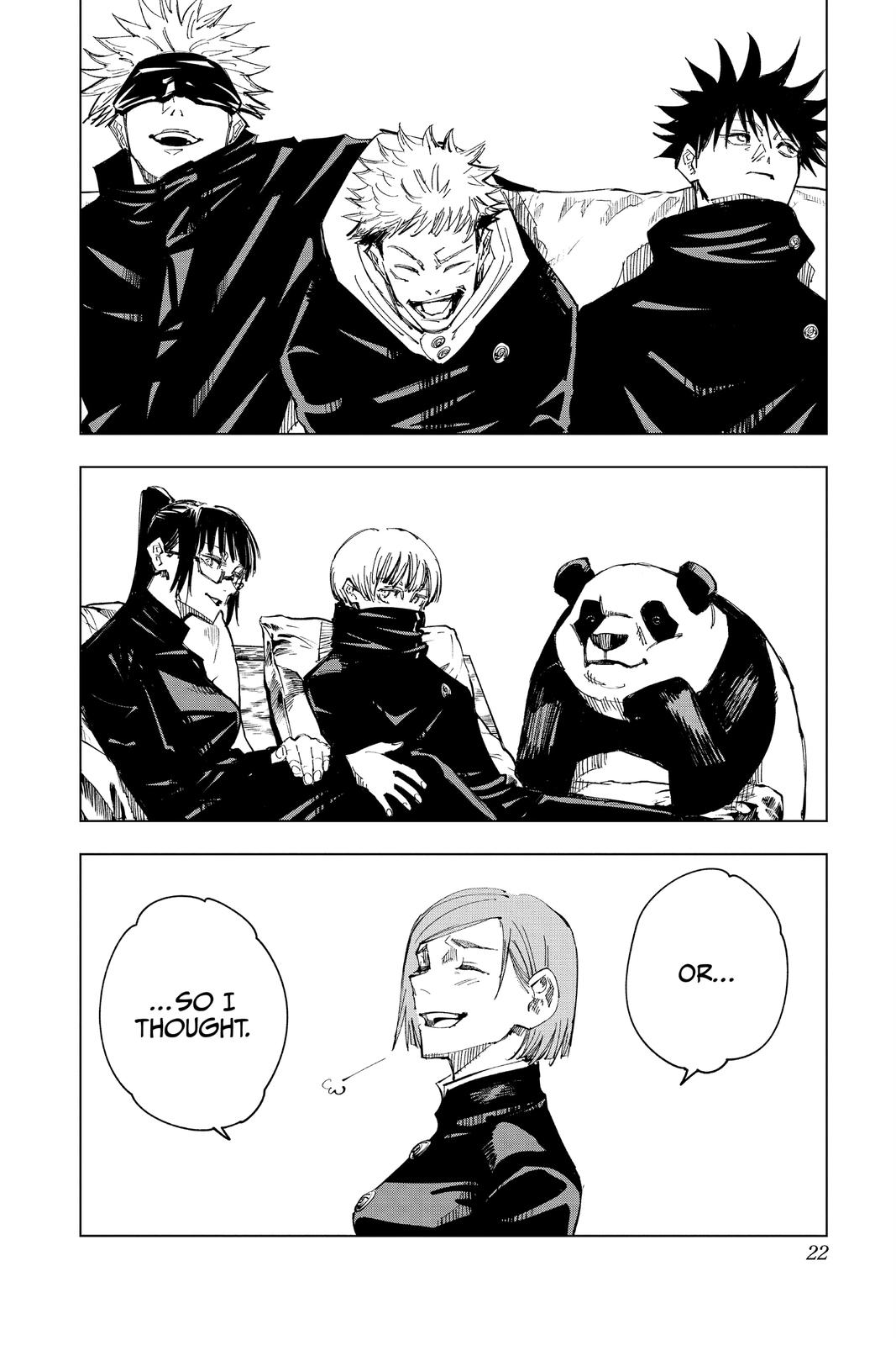 Jujutsu Kaisen Manga Chapter 125 page 22 - A Story About that Girl scene