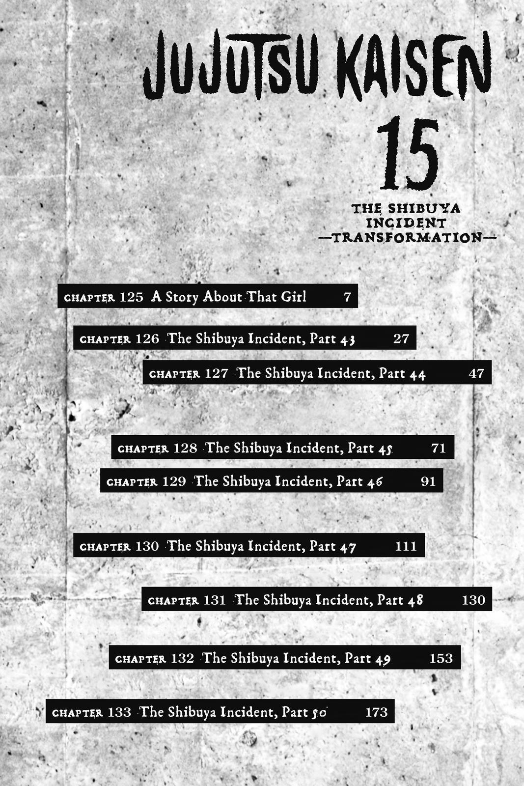 Jujutsu Kaisen Manga Chapter 125 page 6 - A Story About that Girl scene