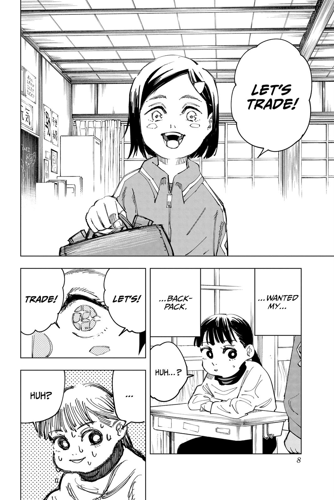 Jujutsu Kaisen Manga Chapter 125 page 8 - A Story About that Girl scene