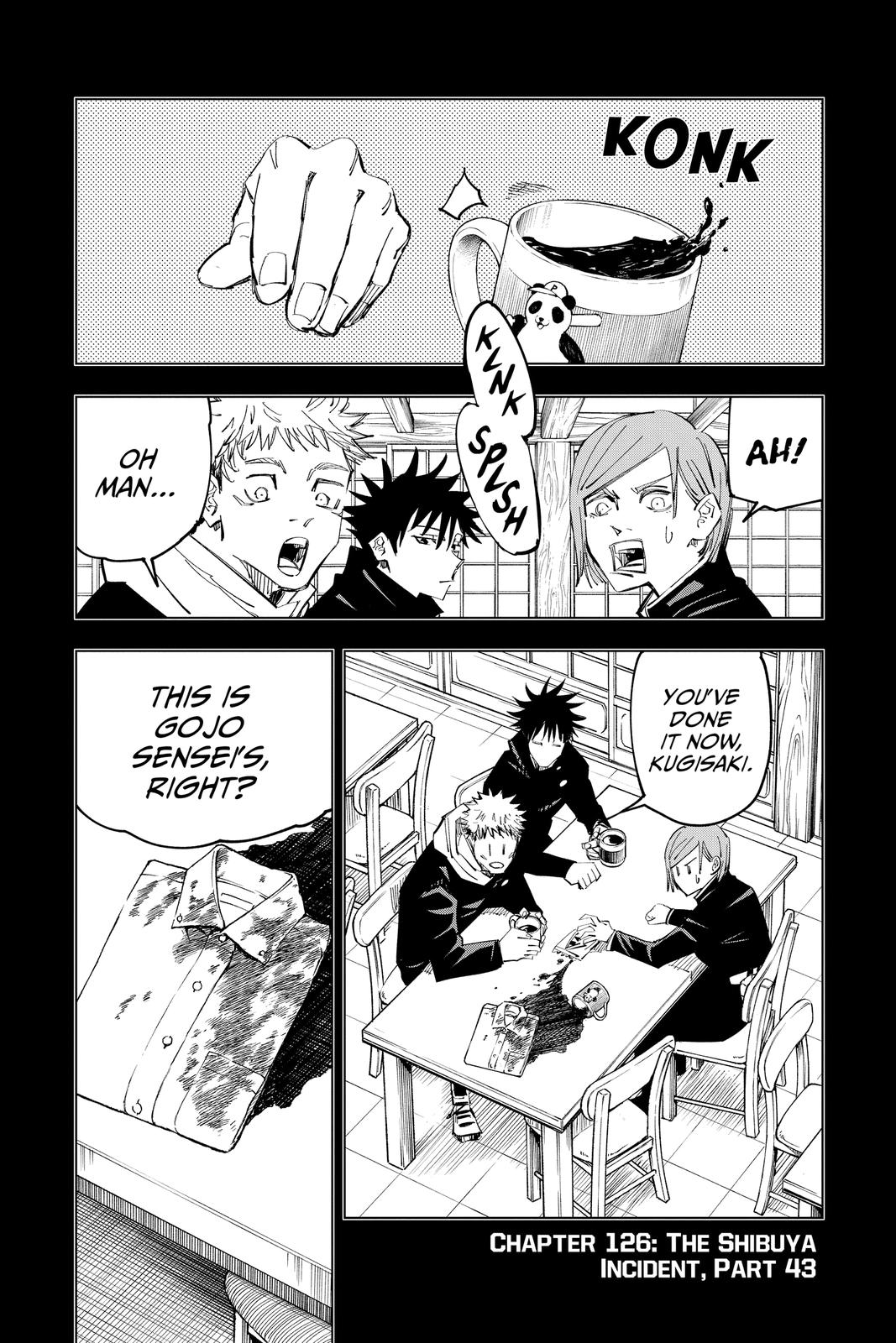 Jujutsu Kaisen Manga Chapter 126 page 1 - The Shibuya Incident, Part 43 scene