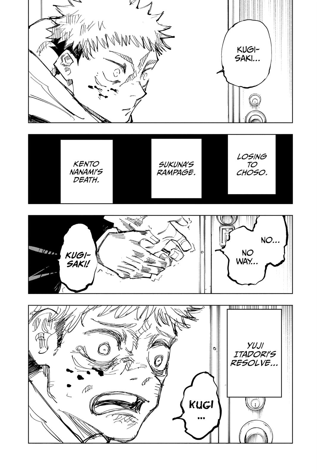 Jujutsu Kaisen Manga Chapter 126 page 6 - The Shibuya Incident, Part 43 scene