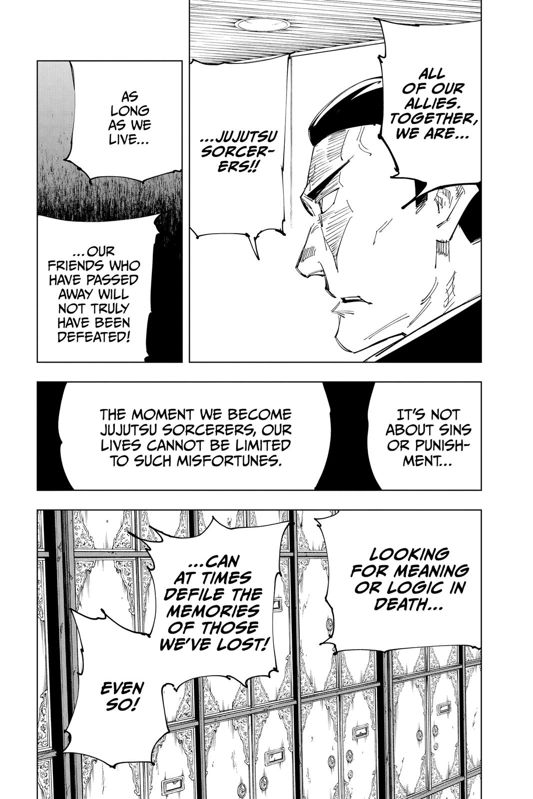 Jujutsu Kaisen Manga Chapter 127 page 10 - The Shibuya Incident, Part 44 scene