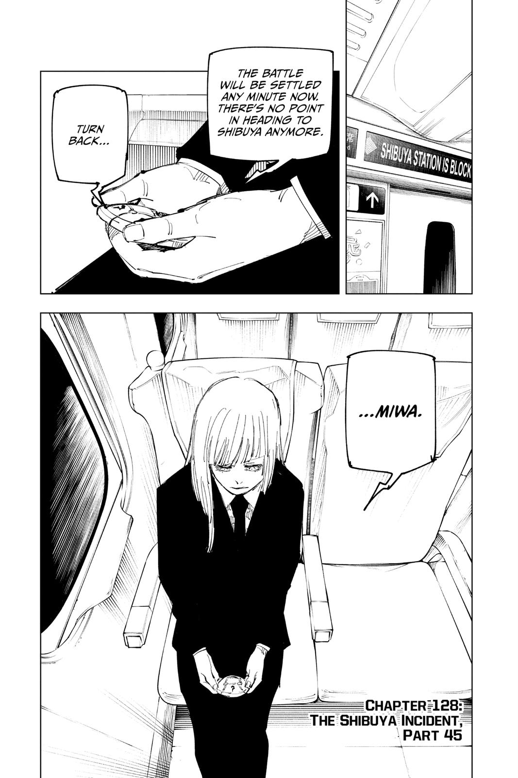 Jujutsu Kaisen Manga Chapter 128 page 1 - The Shibuya Incident, Part 45 scene