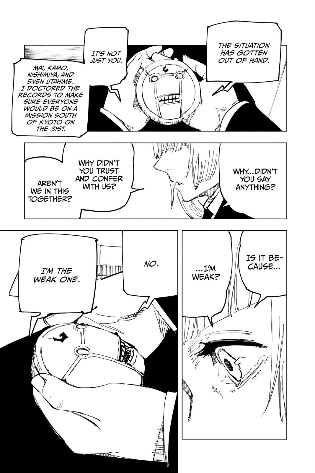 Jujutsu Kaisen Manga Chapter 128 page 3 - The Shibuya Incident, Part 45 scene