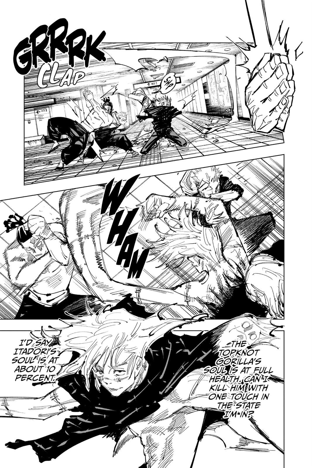 Jujutsu Kaisen Manga Chapter 128 page 9 - The Shibuya Incident, Part 45 scene