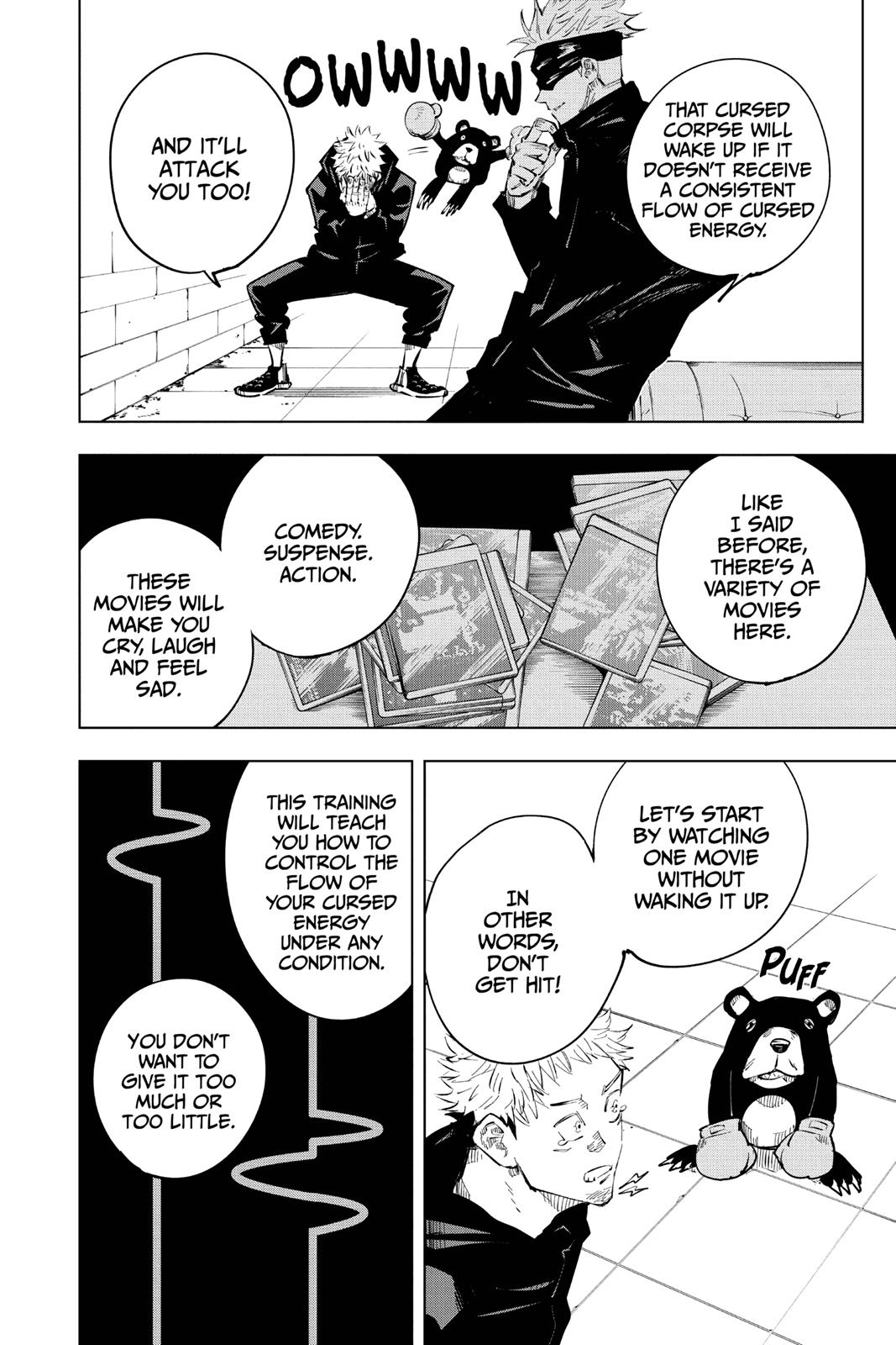 Jujutsu Kaisen Manga Chapter 13 page 4 - Watching Movies scene