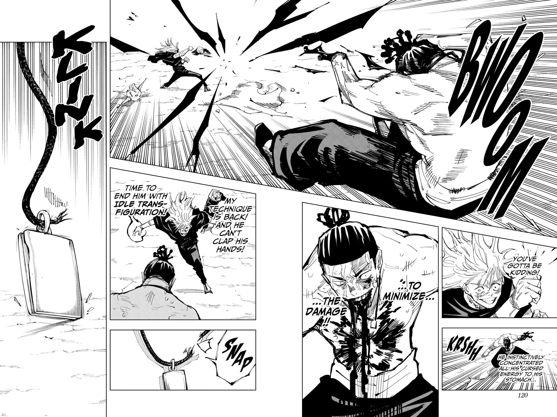 Jujutsu Kaisen Manga Chapter 130 page 9 - The Shibuya Incident, Part 47 scene