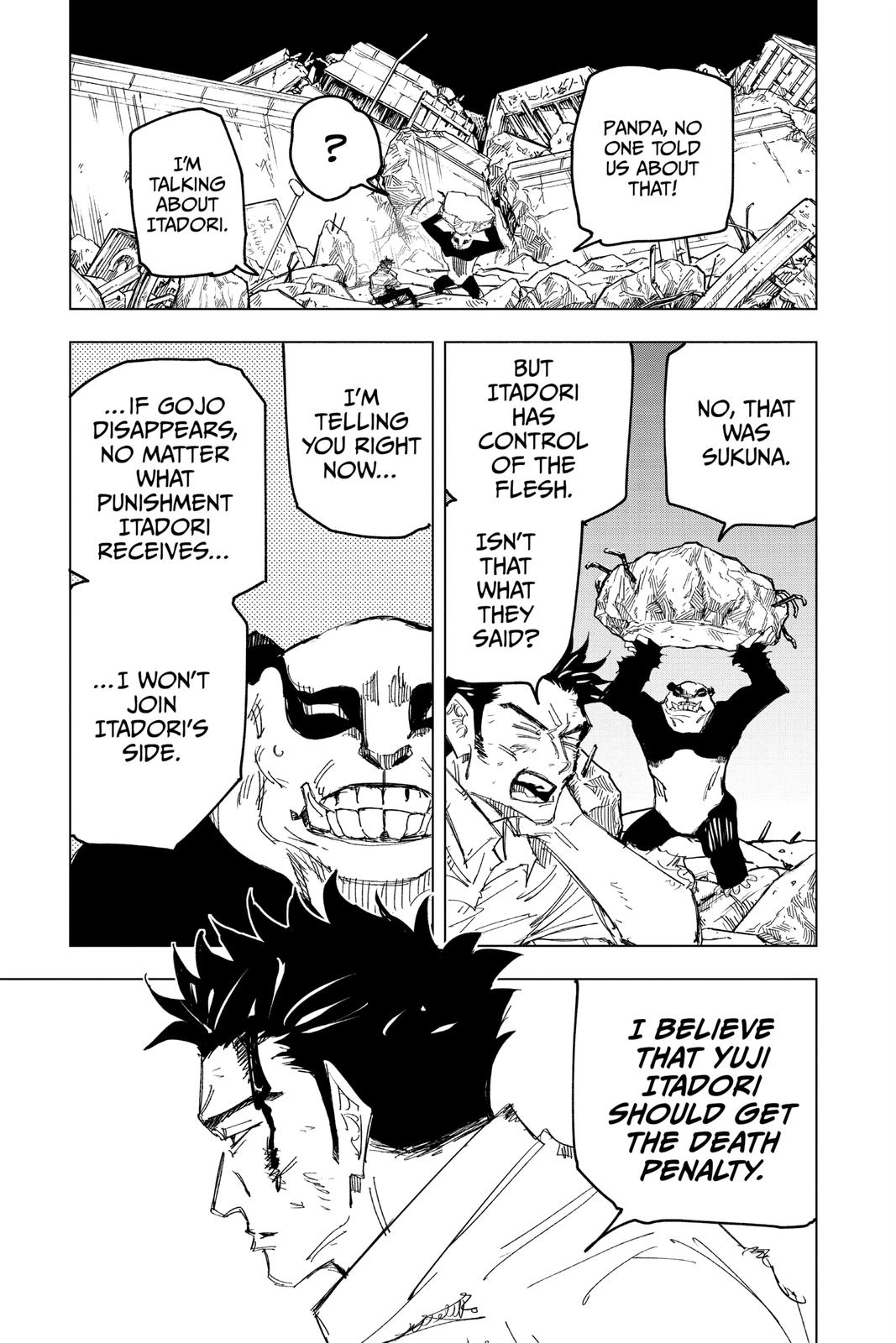 Jujutsu Kaisen Manga Chapter 133 page 5 - The Shibuya Incident, Part 50 scene