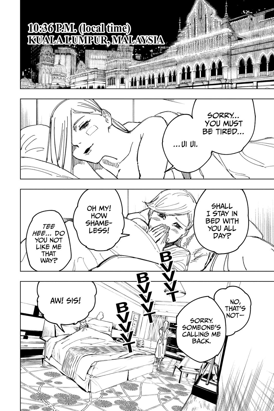 Jujutsu Kaisen Manga Chapter 133 page 6 - The Shibuya Incident, Part 50 scene