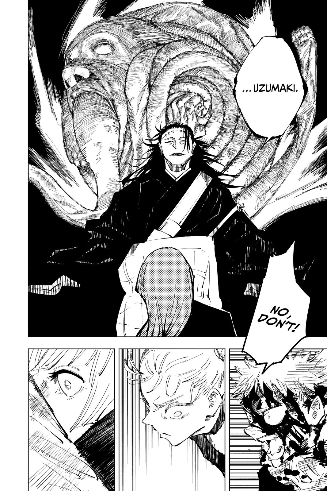 Jujutsu Kaisen Manga Chapter 134 page 16 - The Shibuya Incident, Part 51 scene