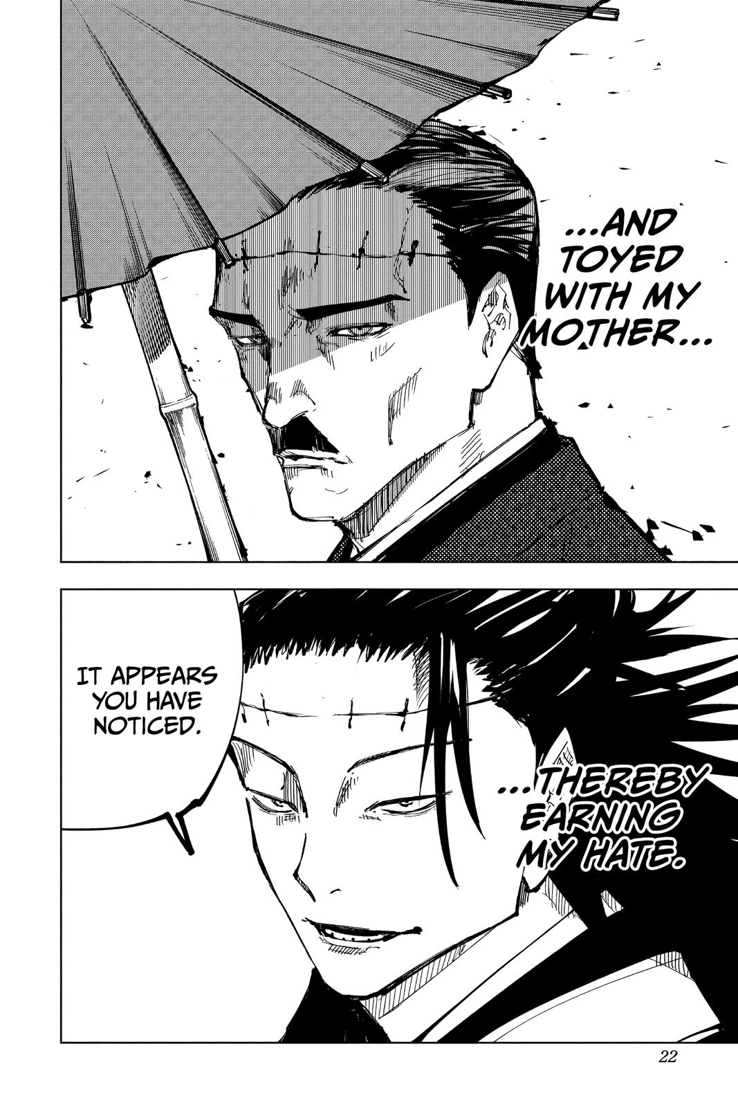 Jujutsu Kaisen Manga Chapter 134 page 21 - The Shibuya Incident, Part 51 scene